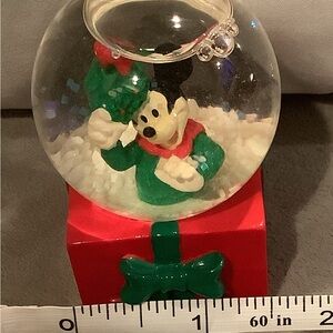 2013 Disney Miniature Mickey Mouse Snow Globe. Appr. 2-1/2” x 3”